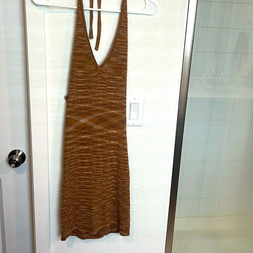 Knit brown dress medium